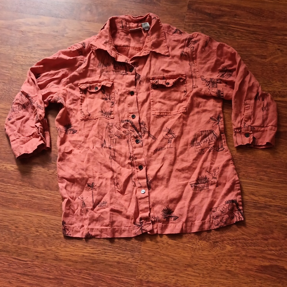 Chico's‎ linen button-down